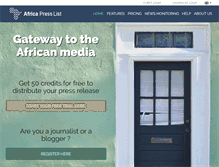 Tablet Screenshot of africapresslist.com